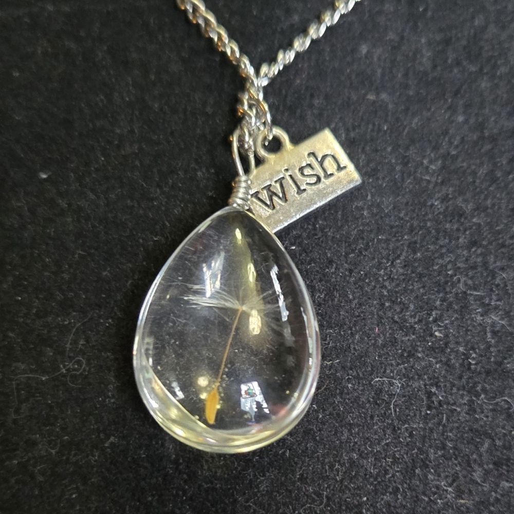 Silver Wish dandelion seed Pendant Necklace LAST ONE! - Picture 4 of 5